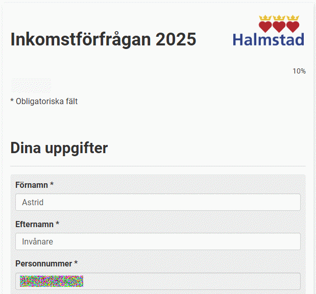Inkomstförfrågan